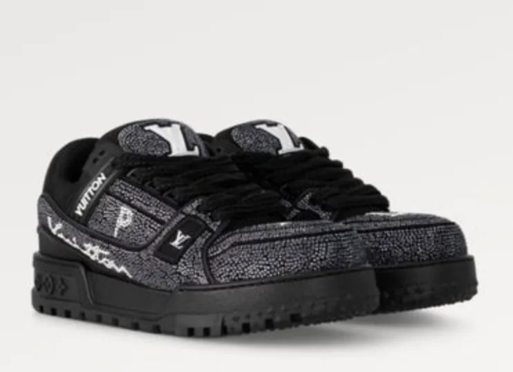 Louis Vuitton LV Trainer Maxi Black Custom Sneakers — Photo 11