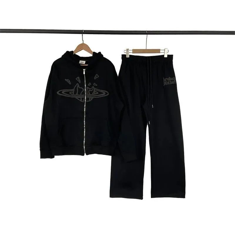 Print Fleece Zip Cardigan Set — Photo 7