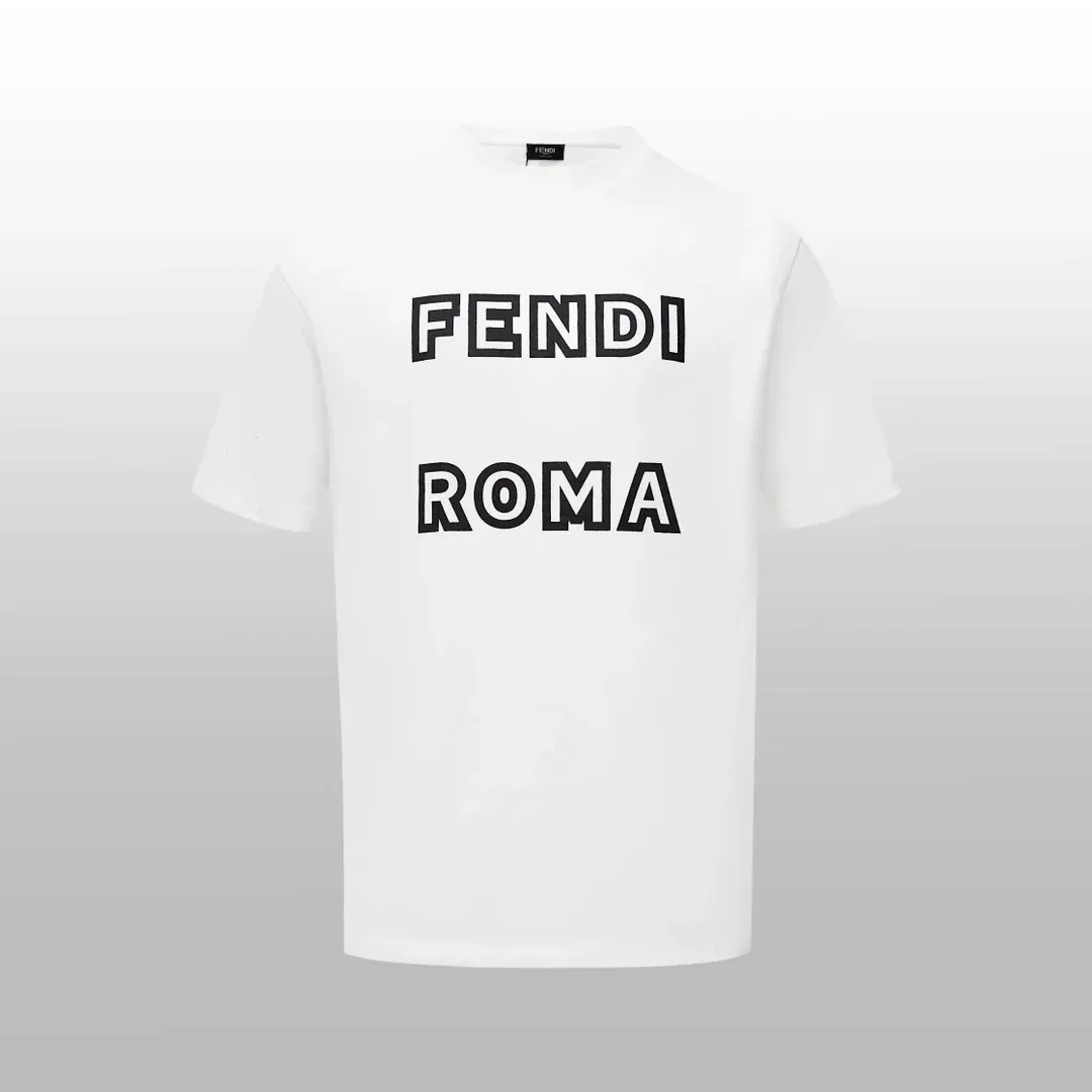 Fendi FF Monogram Print T-Shirt — Photo 12