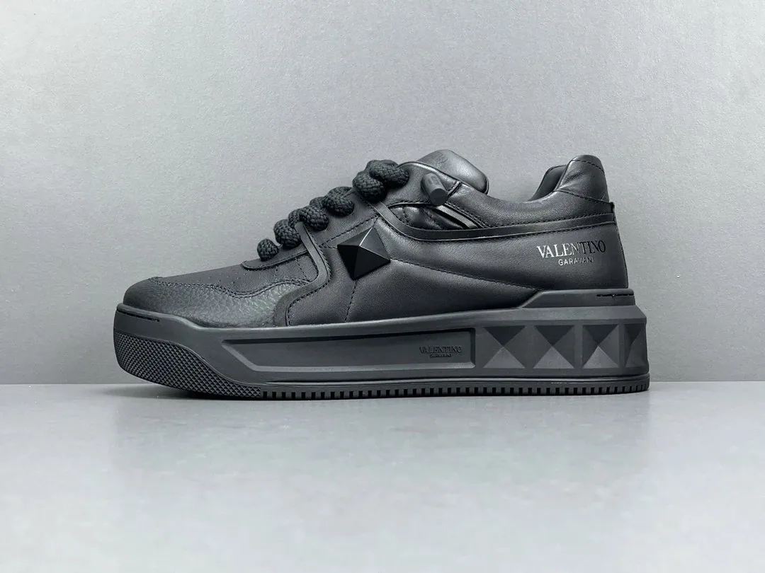 Valentino Black White Stud Sneakers — photo 6