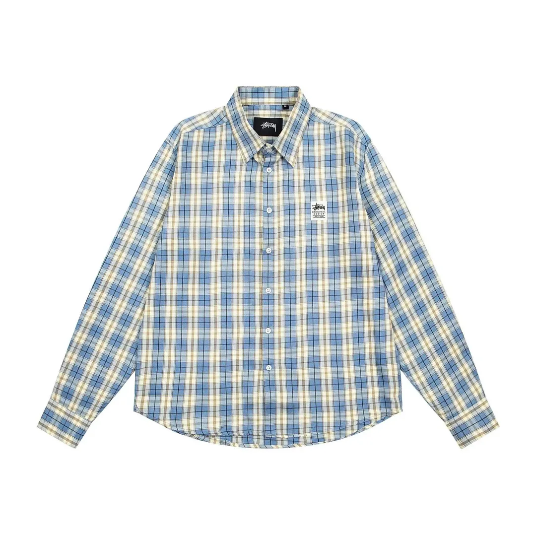 Plaid Print Long-Sleeve Shirt — Photo 8