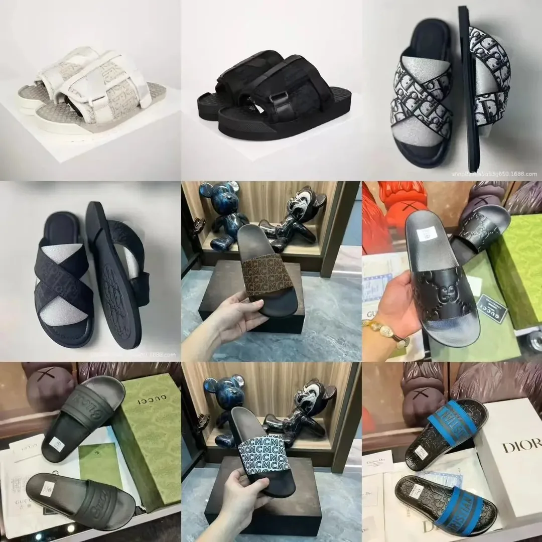 Embroidered Slides