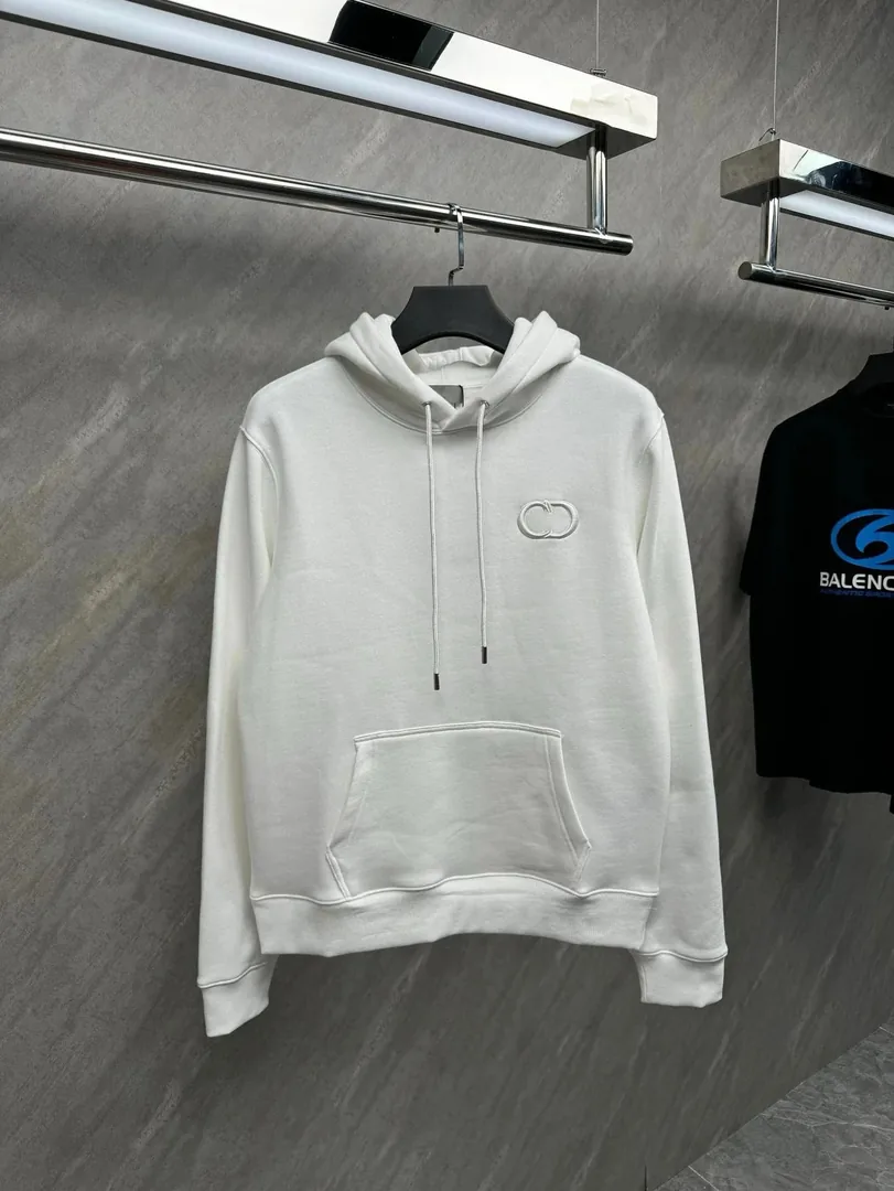 Dior CD Logo Dark Grey Hoodie — Photo 2