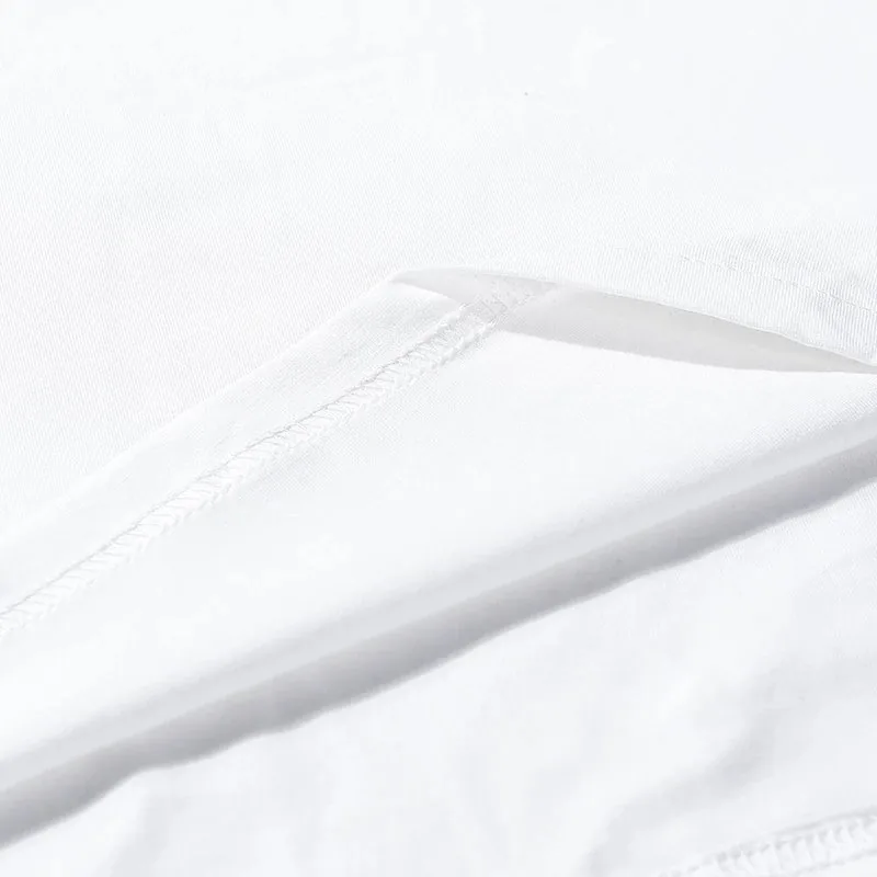 Letter Logo Cotton T-Shirt — QC