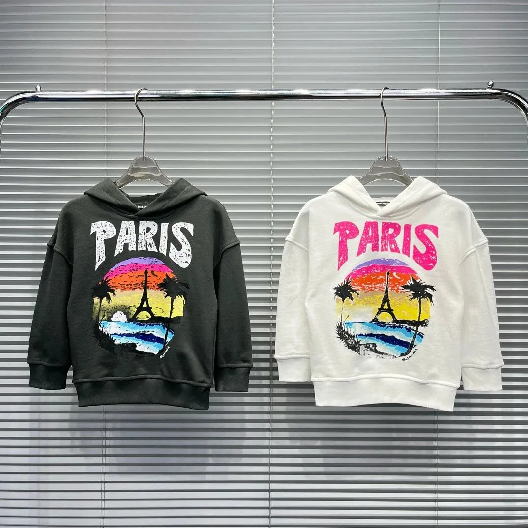 Paris Print Kids Hoodie