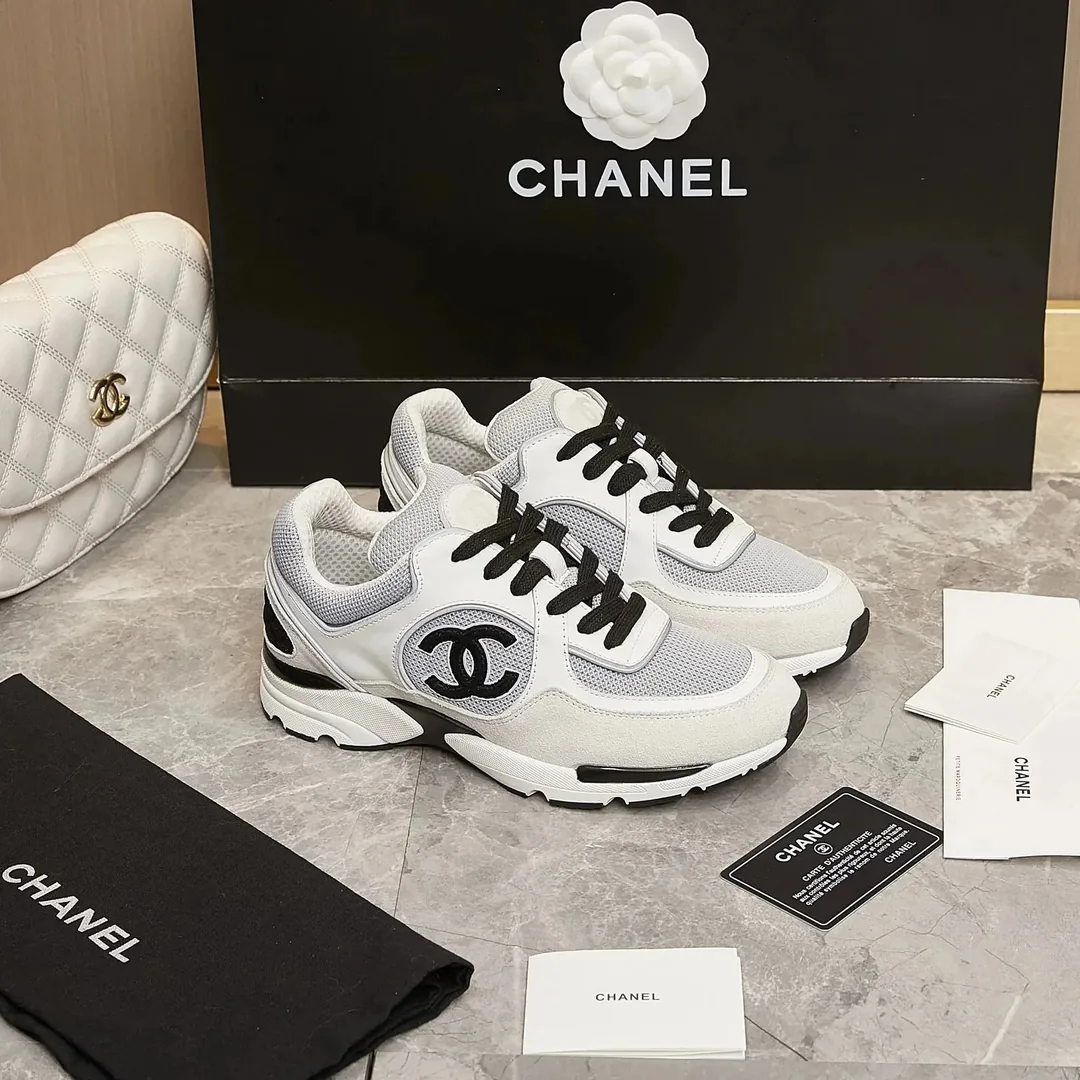 Chanel White Street Trainers — QC