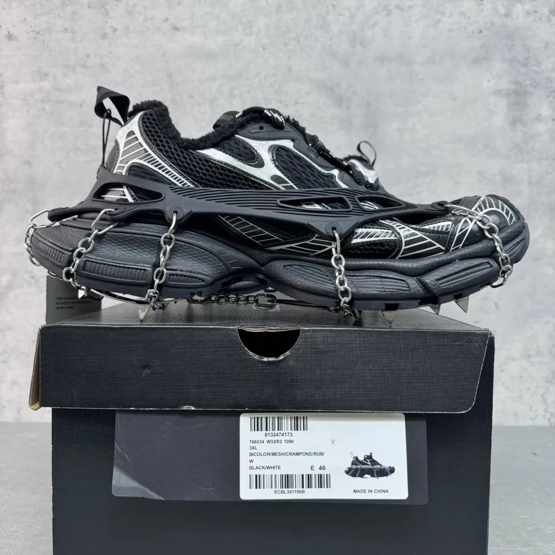 Balenciaga 3XL Black Fleece-Lined Dad Shoes — QC