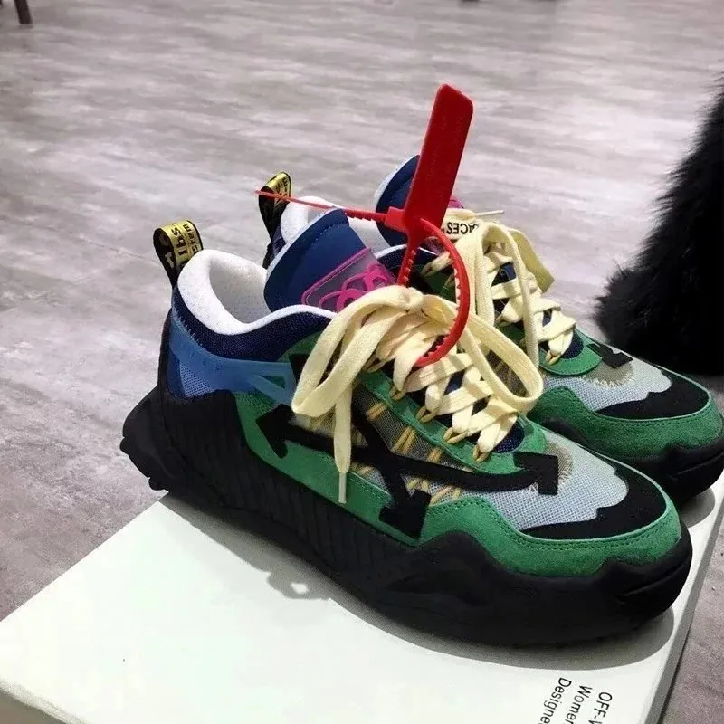 Off-White Odsy-1000 Color-Block Platform Low-Top Dad Shoes — Photo 2