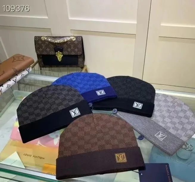 Louis Vuitton Damier Knit Beanie Collection
