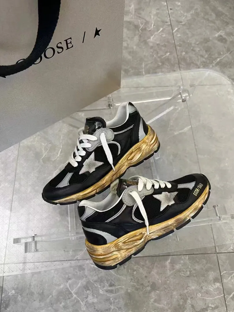 Golden Goose Dad-Star Black White D-Star Runners — photo 12