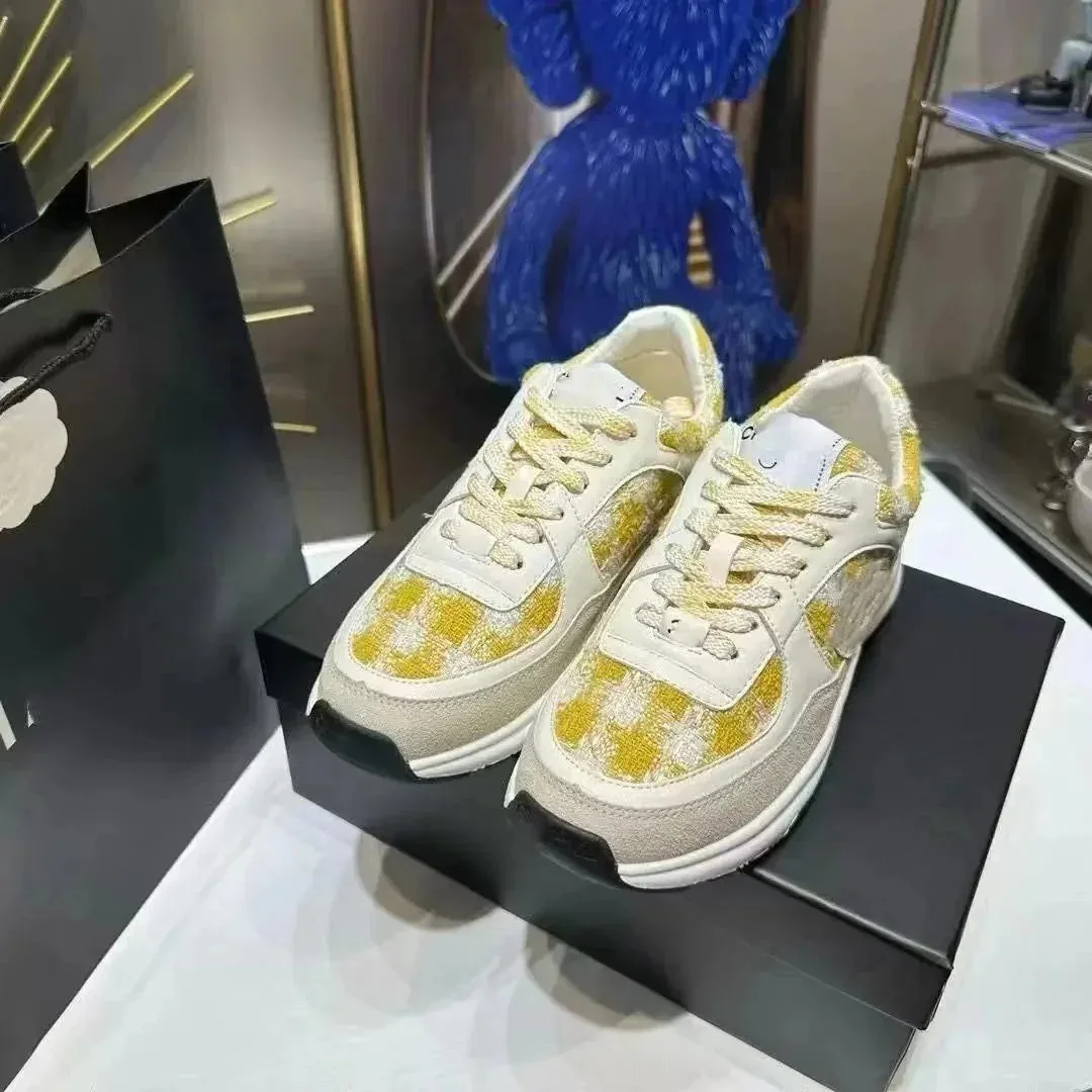 Chanel White Grey Sneakers — QC