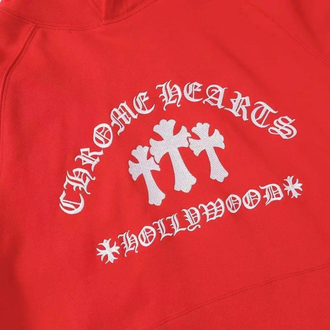 Embroidered Double-Yarn Hoodie — Photo 9