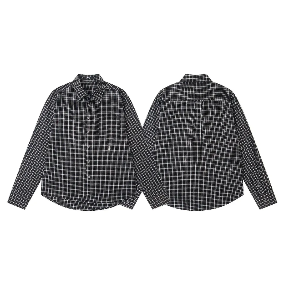 Plaid Print Long-Sleeve Shirt — Photo 14