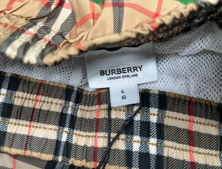 Large Plaid Beach Shorts — Photo 9