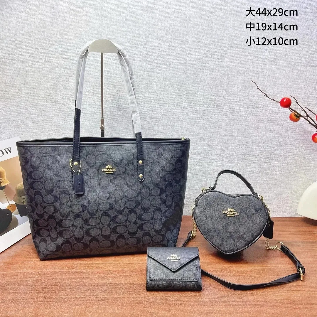 Fendi FF Zucca Boston Bag Wallet Set — QC