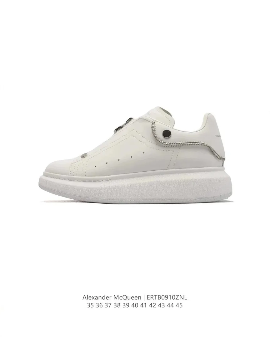 Alexander McQueen Oversized Sneaker Grey Low-Top Trainers — Photo 3