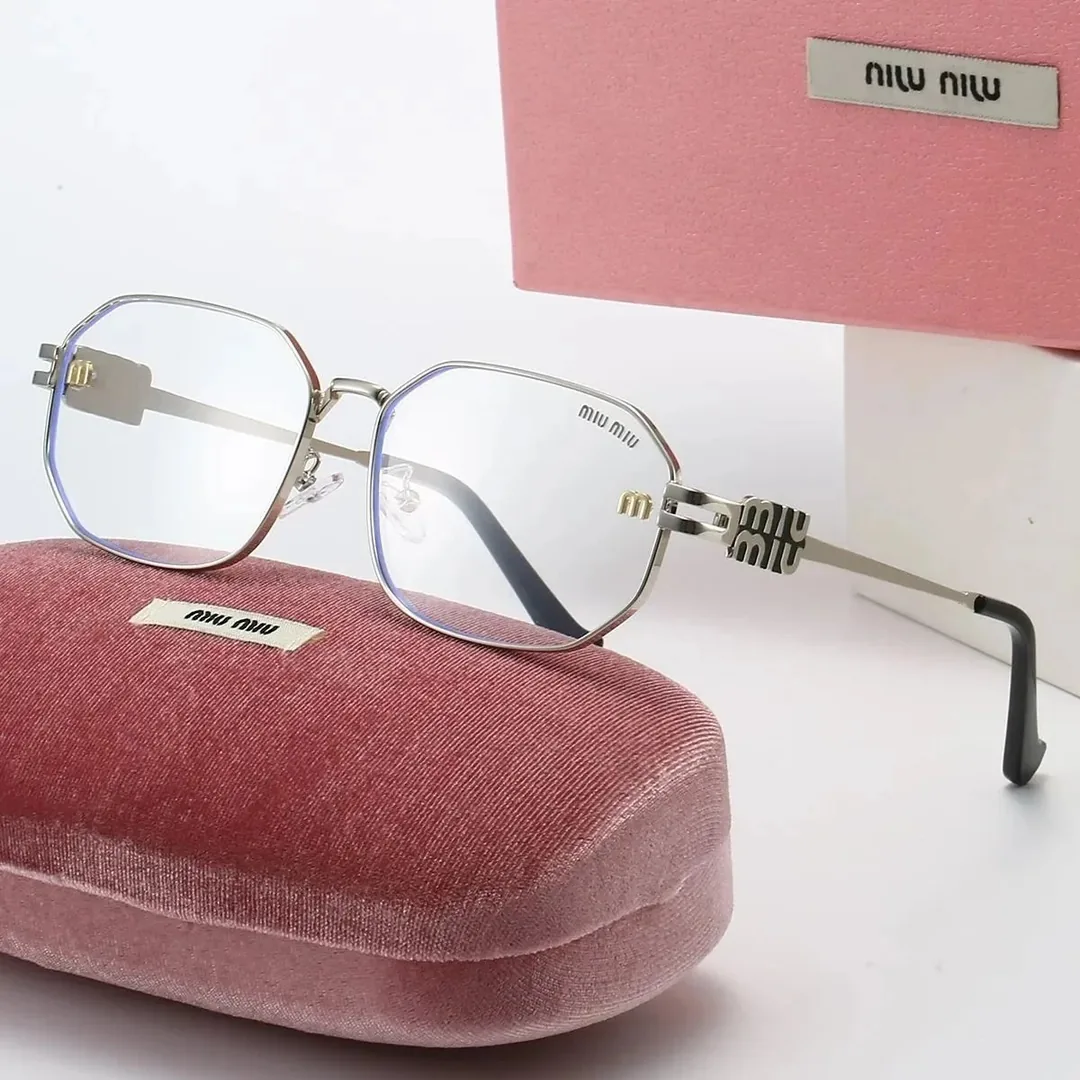 Miu Miu Logo Metal Frame Sunglasses — QC