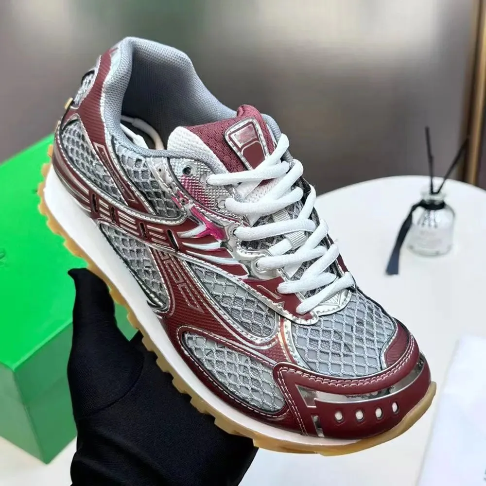 White Mesh Platform Trainers — QC