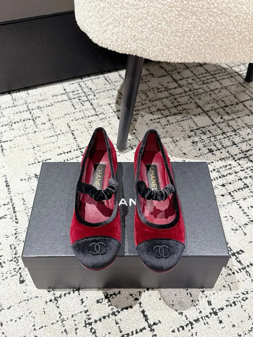 Chanel Mary Jane Flats Pink White — photo 2