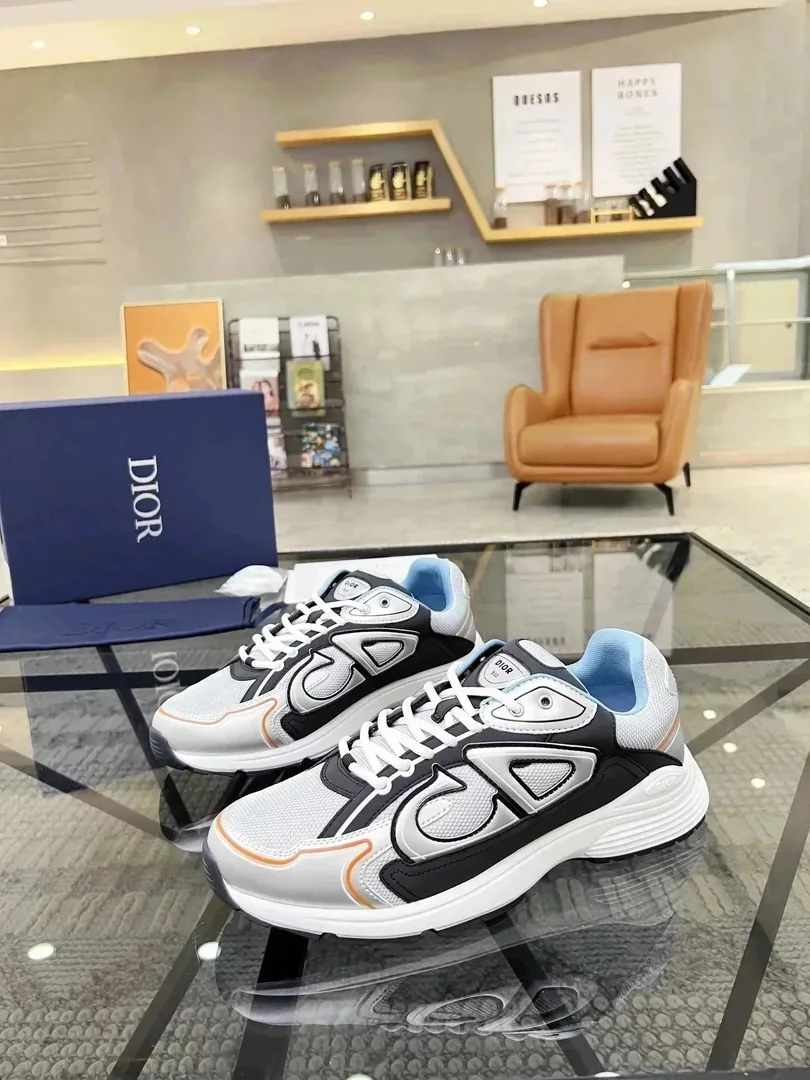 Dior B30 Grey Lace-Up Trainers — Photo 6