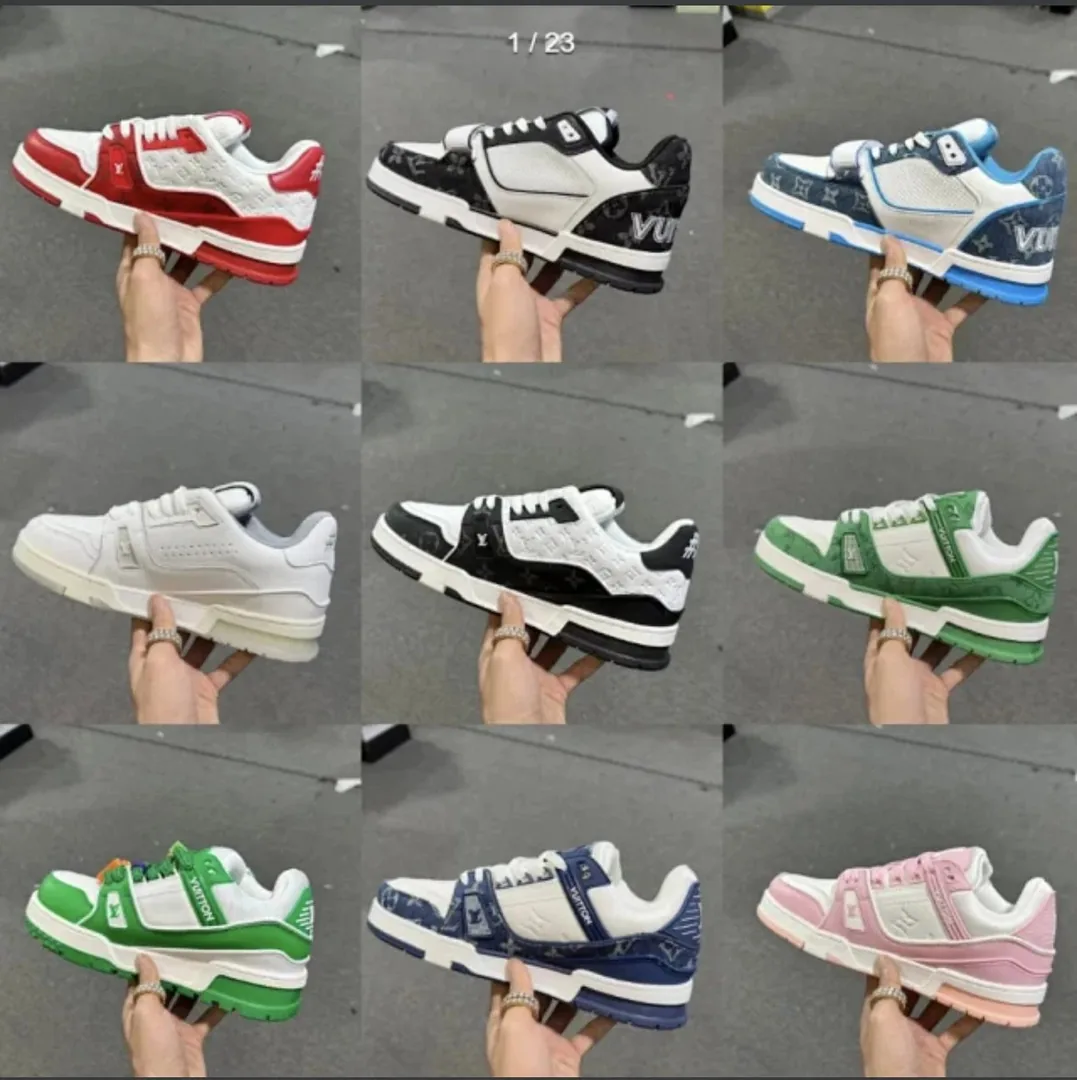 Louis Vuitton LV Trainer Vibrant Running Shoes
