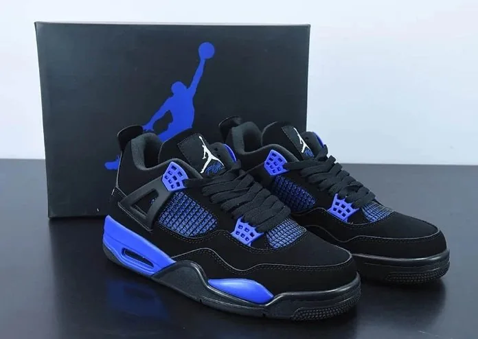 Air Jordan 4 Black Military Blue — QC