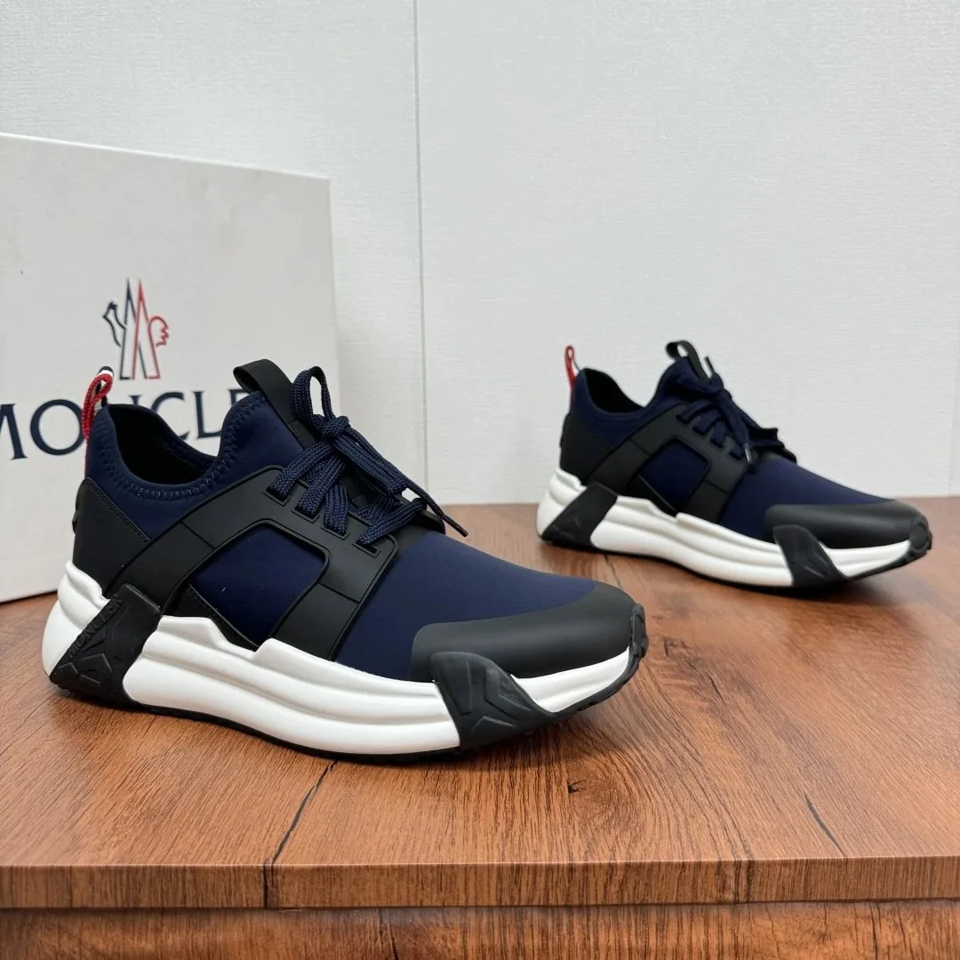 Moncler Black Lightweight Mesh Runners — QC