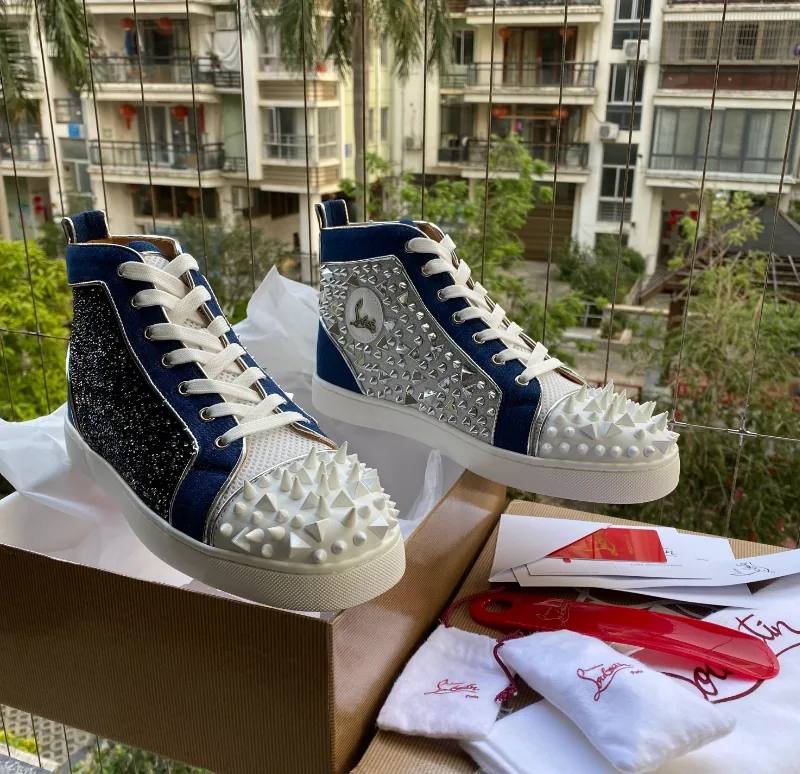 Christian Louboutin Louis High-Top Black High-Tops — Photo 13