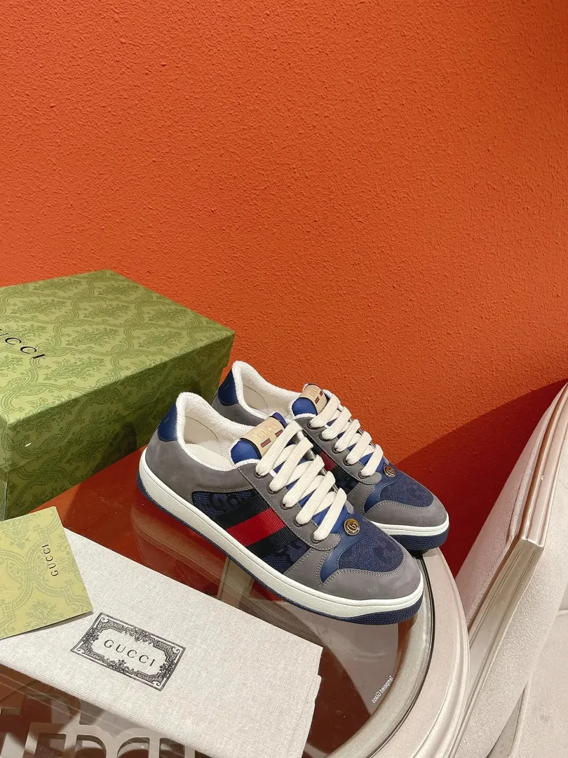 Gucci Screener Beige Low-Top Sneakers — photo 11