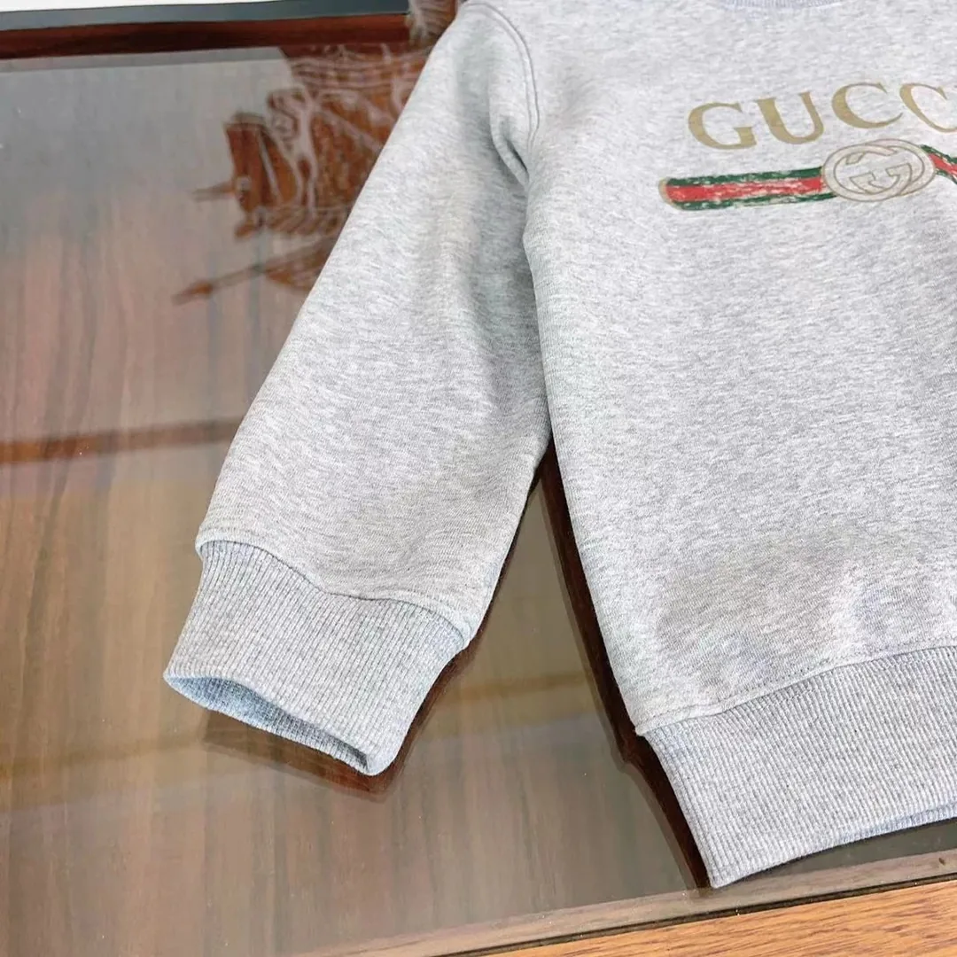 Gucci Kids Logo Crewneck Sweatshirt — Photo 5