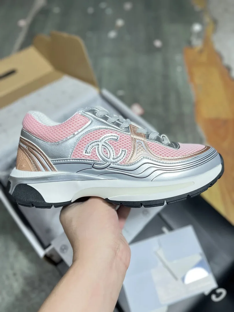 Chanel Black Kids Low-Top Sneakers — QC