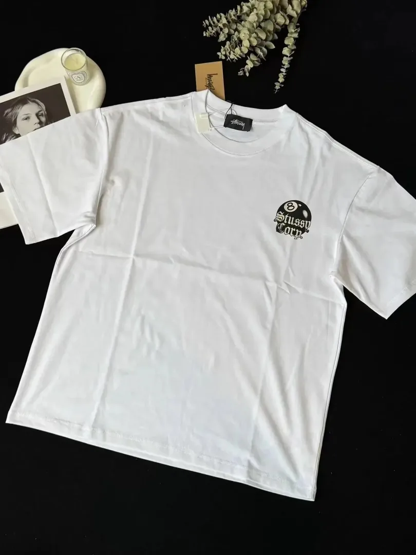Black Eight Ball Letter Print T-Shirt — photo 4