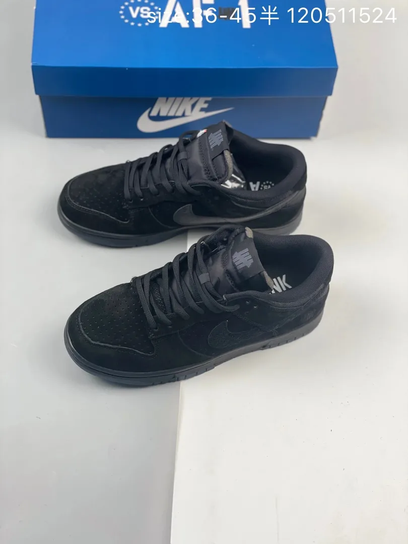 Nike Dunk Low Undefeated Triple Black Sneakers — photo 9