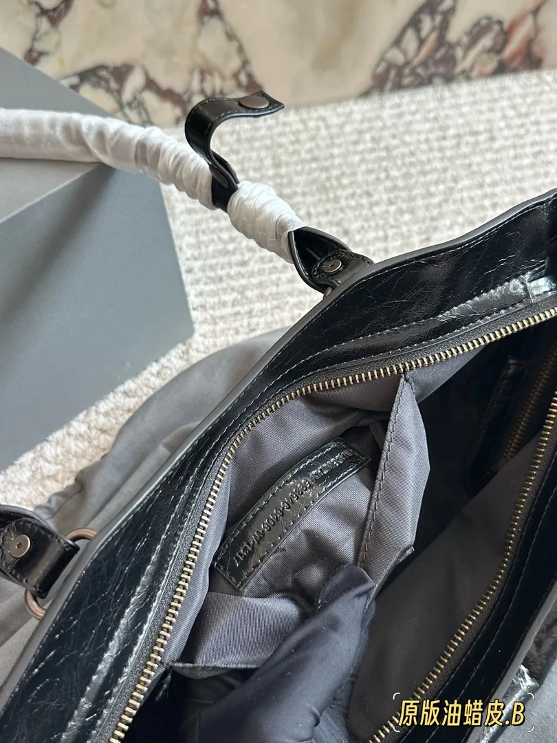 Balenciaga Waxed Leather Hobo Bag — photo 11