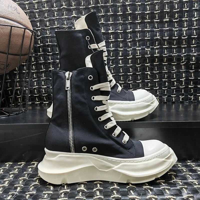 Rick Owens DRKSHDW Ramones High Black Jumbo Laced — QC