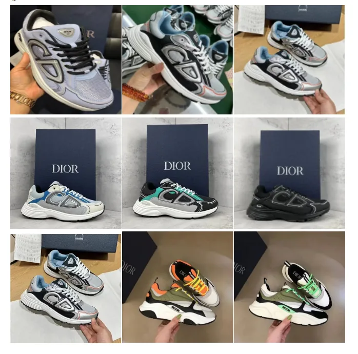 Dior B30 Louis Vuitton Black Sneakers
