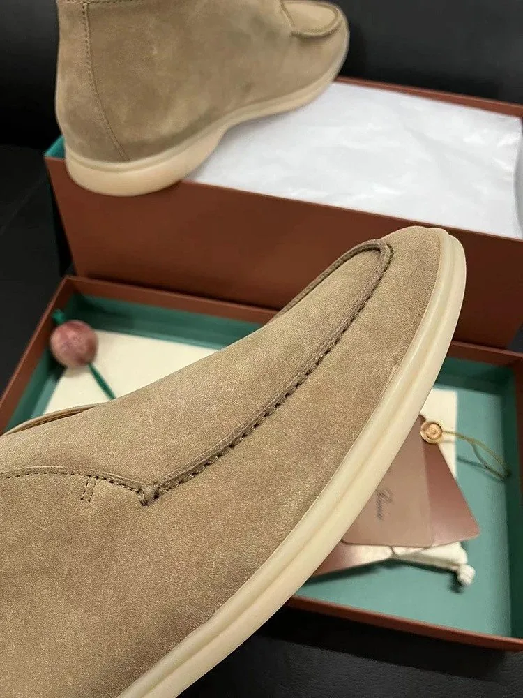 Loro Piana Open Walk Leather Sneakers — QC