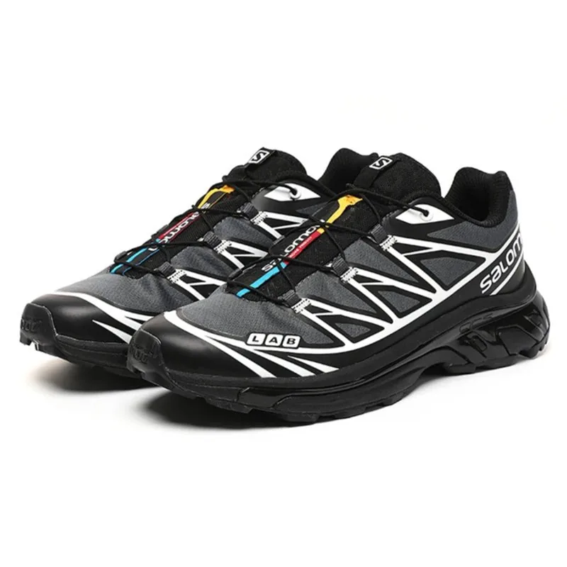 Salomon XT-6 Grey Lightweight Hiking Shoes — Photo 9