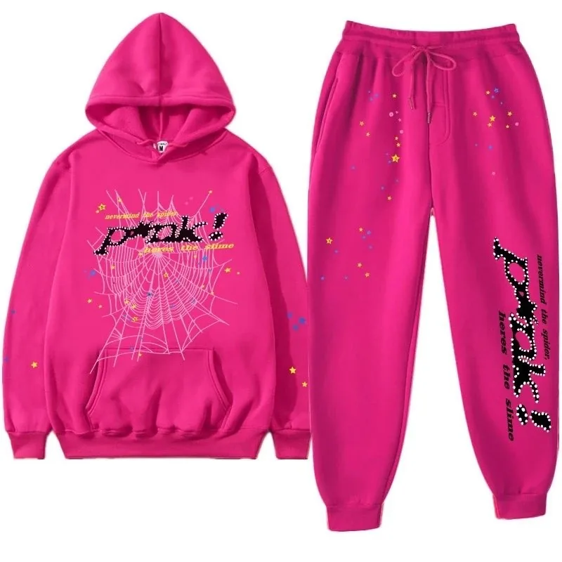 Sp5der Print Hoodie Set — Photo 11