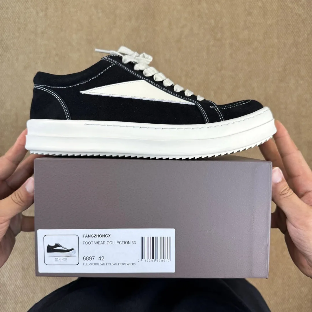 Rick Owens DRKSHDW Low White Sneakers — Photo 10
