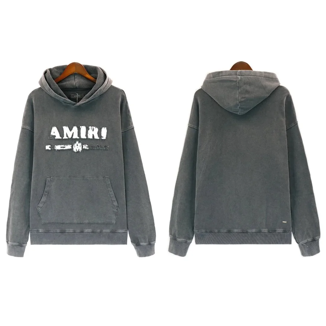 Letter Embroidered Hooded Sweatshirt — Photo 9