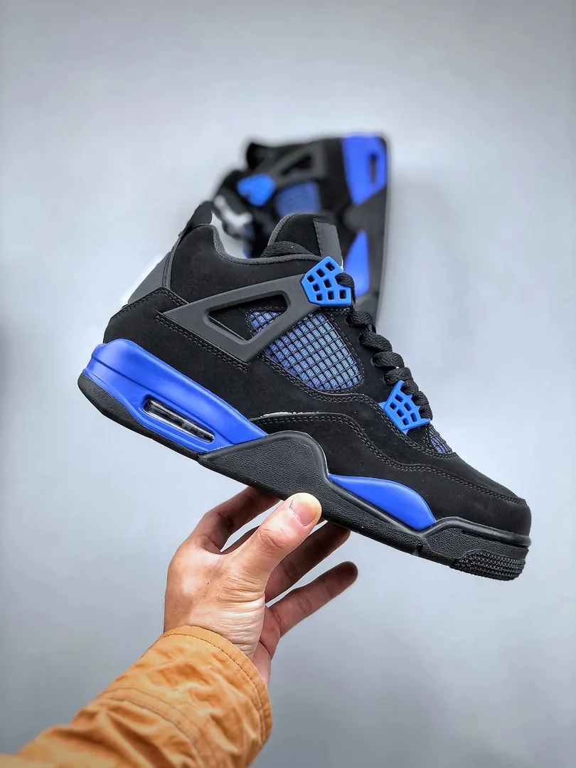 Air Jordan 4 Black Military Blue — photo 4