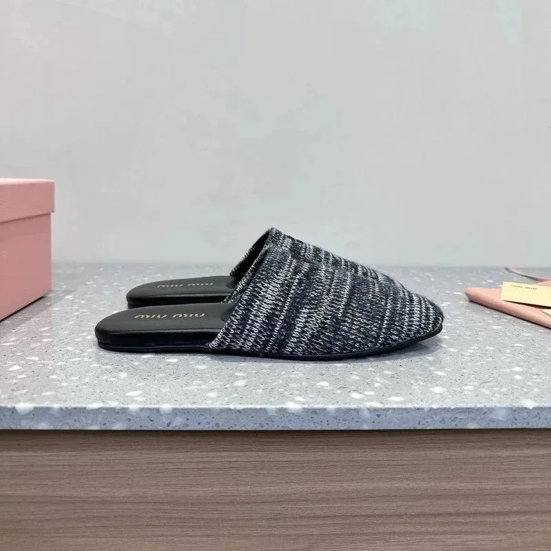Miu Miu Closed-Toe Slides — QC