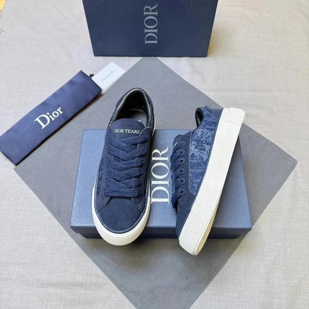 Dior B23 Navy Low-Top Trainers — photo 6