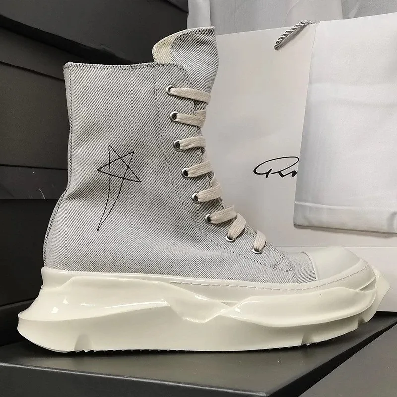 Rick Owens DRKSHDW Ramones High Black Jumbo Laced — QC