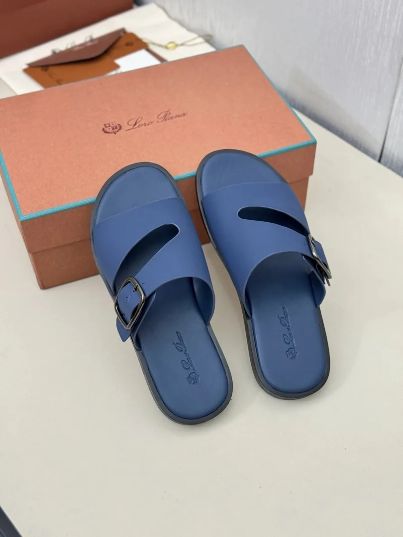 Leather Slide Sandals — photo 11