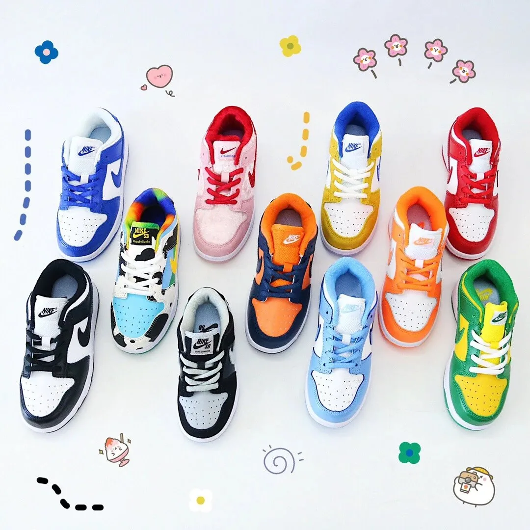 Nike Dunk Low Kids Lace-Up Skate Shoes — QC