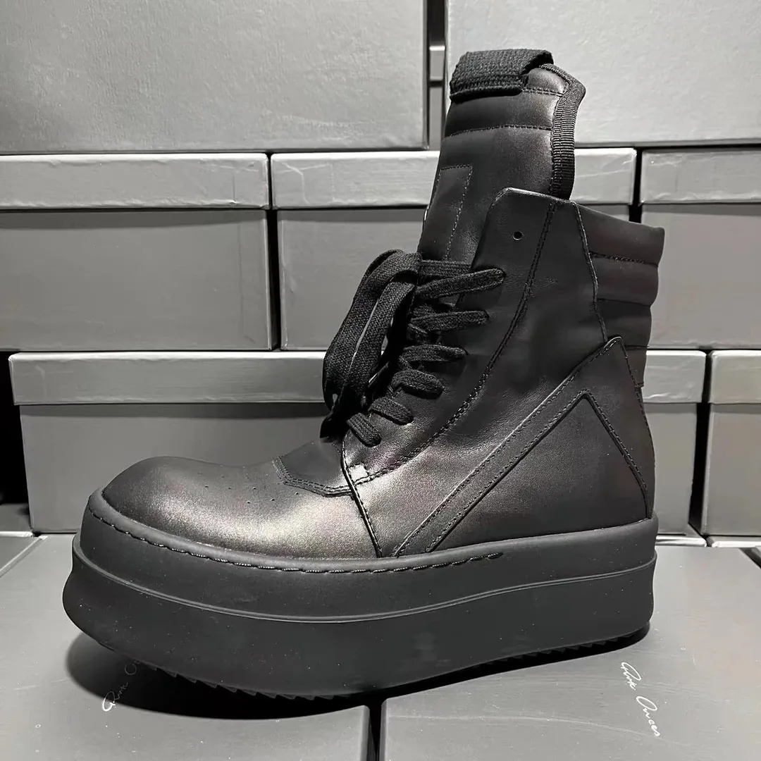 Rick Owens Geobasket Grey Dark Chunky Sneakers — Photo 2