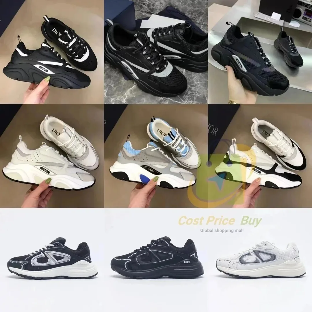 Dior B22 Navy White Low-Tops