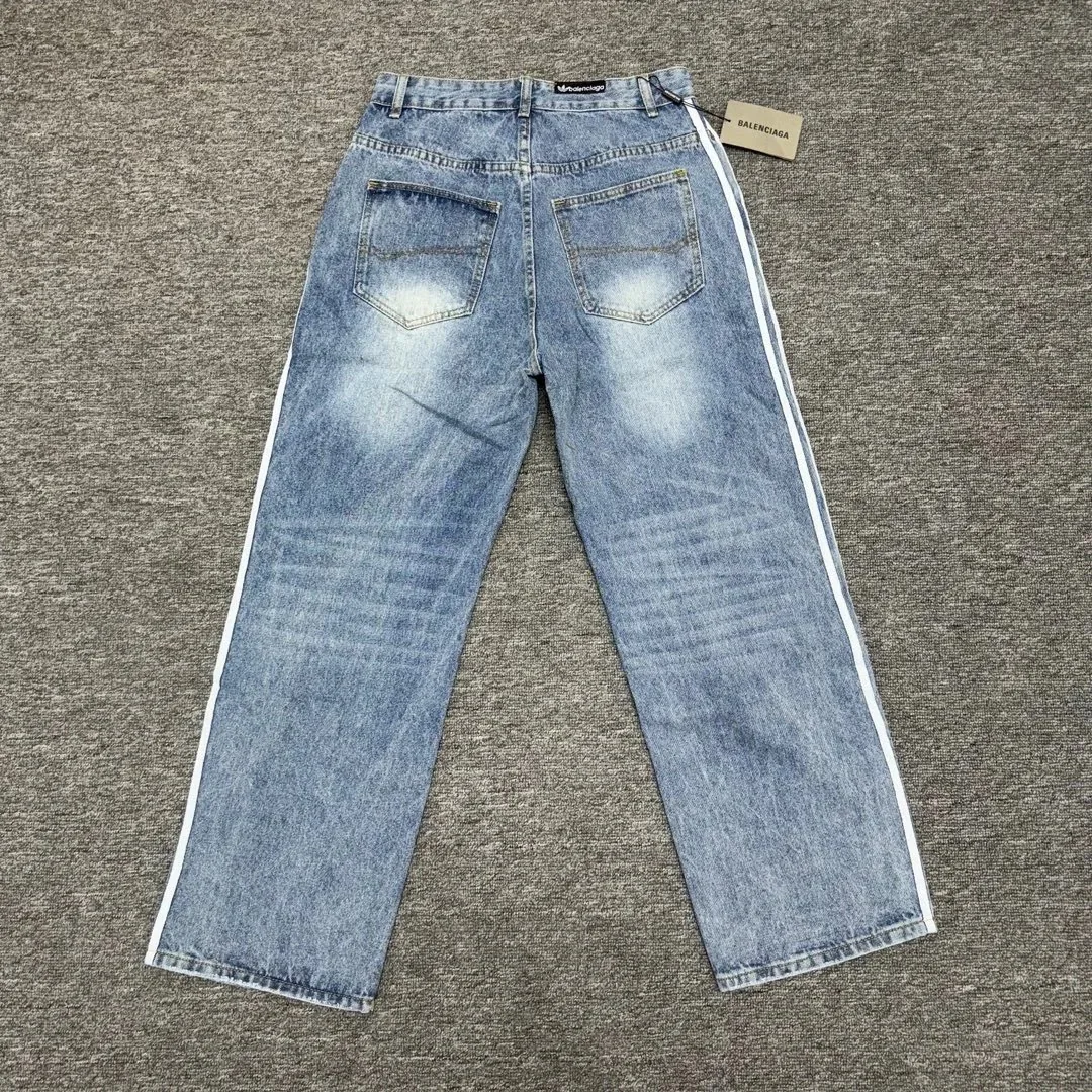 Washed Heavyweight Striped Jeans — photo 3